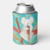 Koala im Baum Original Abstrakt Kunst Dosenkühler (Kanne Rückseite)