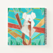 Koala im Baum Original Abstrakt Kunst Notizblock (Rückseite)