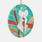 Koala im Baum Originale Abstrakte Kunst Keramik Ornament (Rechts)