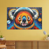 KOALA IM WELTALL-2 LEINWANDDRUCK (Insitu (Wohnzimmer))