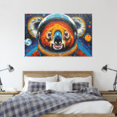 KOALA IM WELTALL-2 LEINWANDDRUCK (Insitu (Schlafzimmer))