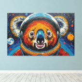 KOALA IM WELTALL-2 LEINWANDDRUCK (Insitu (Holzboden))