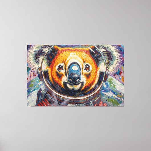 KOALA IM WELTALL-4 LEINWANDDRUCK (Vorderseite)