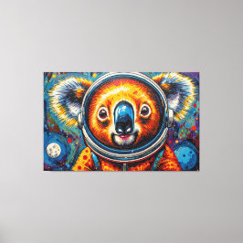 KOALA IM WELTALL-5 LEINWANDDRUCK