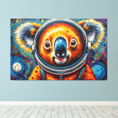 KOALA IM WELTALL-5 LEINWANDDRUCK (Insitu (Holzboden))