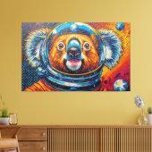 KOALA IM WELTALL-6 LEINWANDDRUCK (Insitu (Wohnzimmer))