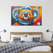KOALA IM WELTALL-6 LEINWANDDRUCK (Insitu (Schlafzimmer))