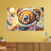KOALA IM WELTALL-7 LEINWANDDRUCK (Insitu (Wohnzimmer))