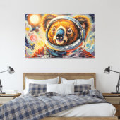 KOALA IM WELTALL-7 LEINWANDDRUCK (Insitu (Schlafzimmer))