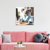 Koala in a Robe Leinwanddruck (Insitu (Wohnzimmer))