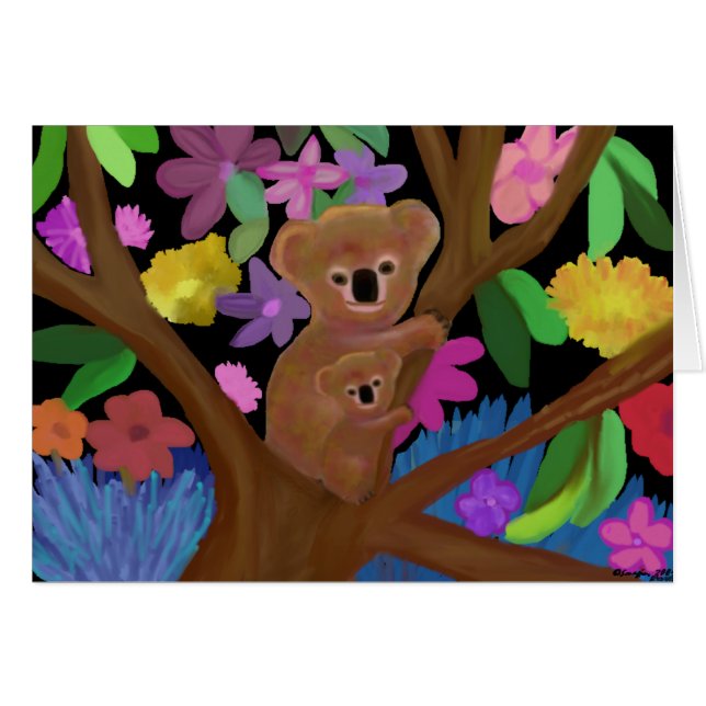 Koala in der Hinterland-Karte (Vorderseite (Horizontal))