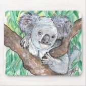 Koala in Eukalyptus Tree Painting Mousepad (Vorne)