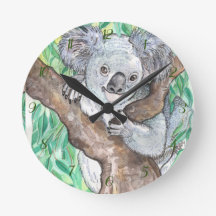 Koala in Eukalyptus Tree Painting