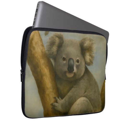 Koala in ruhiger Atmosphäre Laptopschutzhülle (Vorne Rechts)