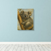 Koala in ruhiger Atmosphäre Leinwanddruck (Insitu (Holzboden))