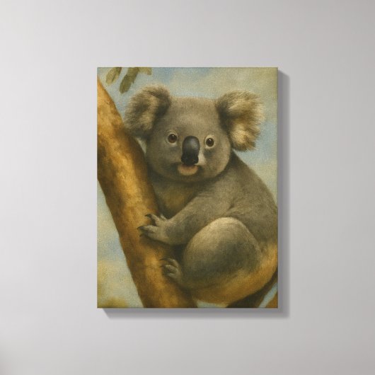 Koala in ruhiger Atmosphäre Leinwanddruck (Vorderseite)