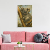 Koala in ruhiger Atmosphäre Leinwanddruck (Insitu (Wohnzimmer))