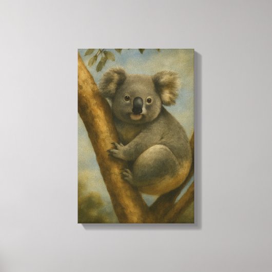 Koala in ruhiger Atmosphäre Leinwanddruck (Vorderseite)