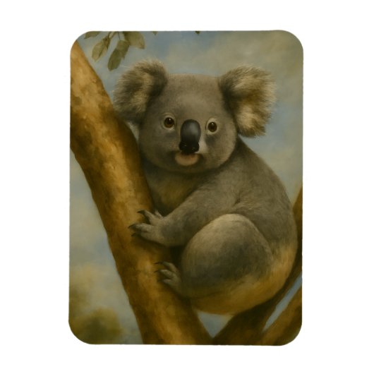 Koala in ruhiger Atmosphäre Magnet (Vertikal)