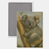 Koala in ruhiger Atmosphäre Magnet (Vorderseite/Rückseite)
