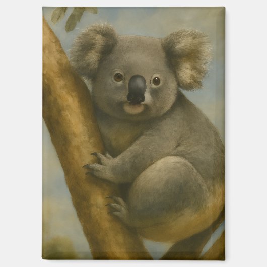 Koala in ruhiger Atmosphäre Magnet (Vorderseite)