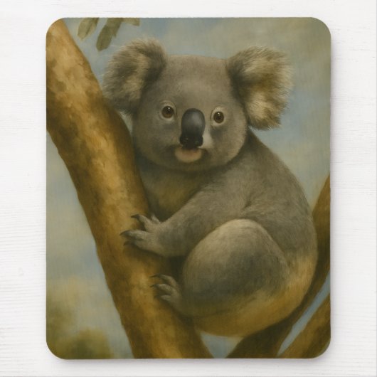 Koala in ruhiger Atmosphäre Mousepad (Vorne)