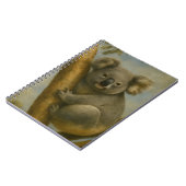 Koala in ruhiger Atmosphäre Notizblock (Linke Seite)