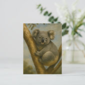 Koala in ruhiger Atmosphäre Postkarte (Stehend Vorderseite)