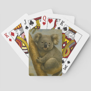 Koala in ruhiger Atmosphäre Spielkarten