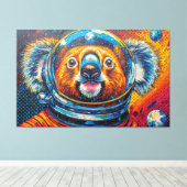 KOALA IN SPACE-6 LEINWANDDRUCK (Insitu (Holzboden))