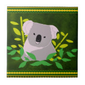 Koala in the Jungle Fliese (Vorderseite)