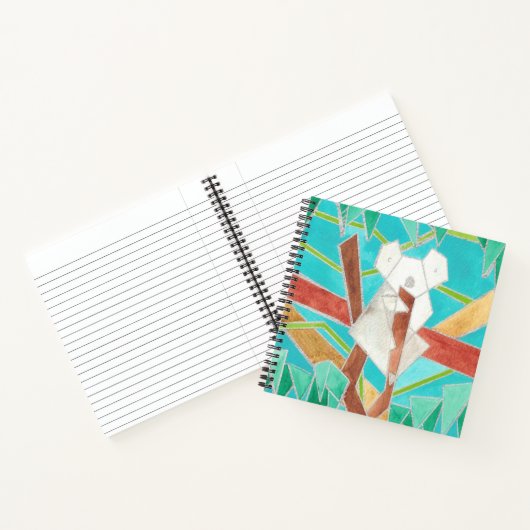 Koala in Tree Original Abstract Art Notizblock (Innenseite)