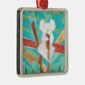 Koala in Tree Original Abstract Art Ornament Aus Metall (Rechts)