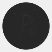 Koala Ink Art Australian Wildlife Rtrait Nge Koala Runder Aufkleber (Vorderseite)