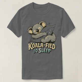 “Koala ins Traumland gefüttert” Schlafender Koala- T-Shirt