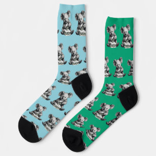 Koala isst einen Niedlichen Sandwich Socken