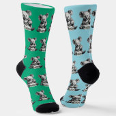 Koala isst einen Niedlichen Sandwich Socken (Gewinkelt)