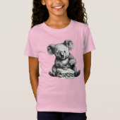 Koala isst einen Niedlichen Sandwich T-Shirt (Vorderseite)
