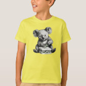 Koala isst einen Niedlichen Sandwich T-Shirt (Vorderseite)