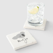 Koala Jo Marble Stone Untersetzer (Seitenansicht)