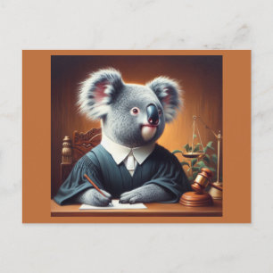 Koala Judge Postkarte