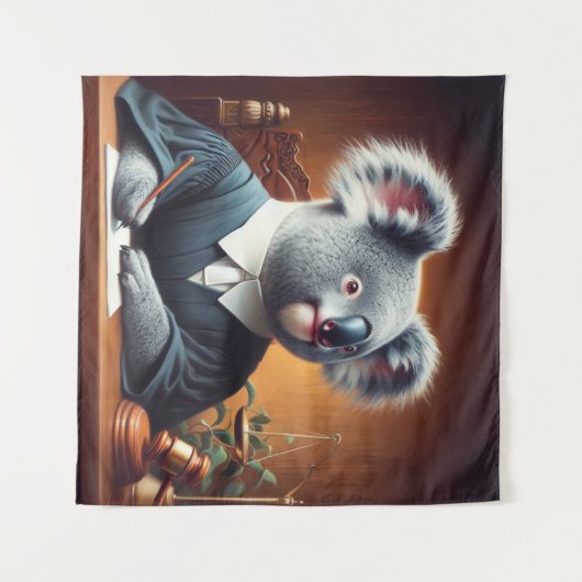 Koala Judge Wandteppich (Vorderseite (Horizontal))