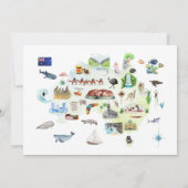 Koala Jungle Babydusche Einladung (Rückseite)