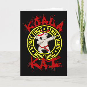 Koala Kai Lustiger Karate-Ninja-Dojo Koala Umarme  Karte
