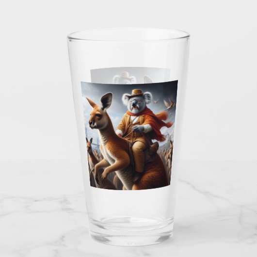 Koala Kangaroo Rider Glas (Vorderseite)