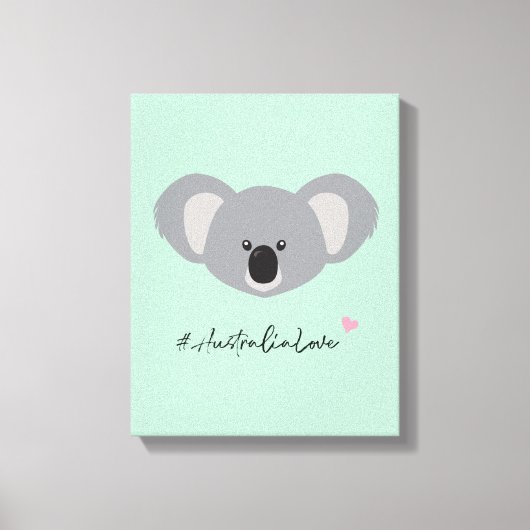 "Koala Kindness" #AustraliaLove Wohltätigkeit Lein Leinwanddruck (Vorderseite)