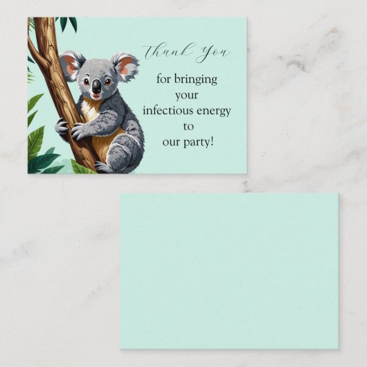 Koala Kindness Vielen Dank Karten (Vorne/Hinten)