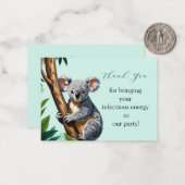 Koala Kindness Vielen Dank Karten (Vorderseite/Rückseite Beispiel)