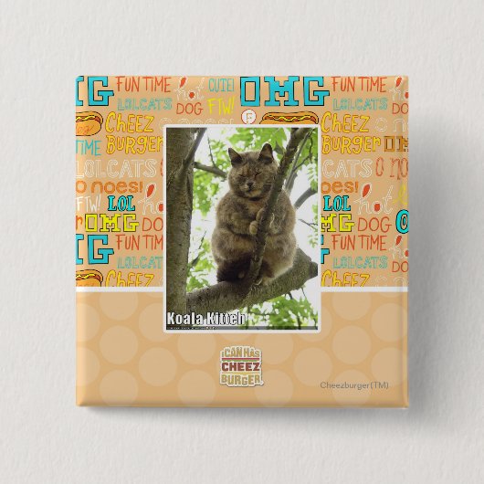 Koala Kitteh Button (Vorderseite)