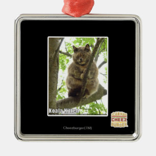 Koala Kitteh Silbernes Ornament